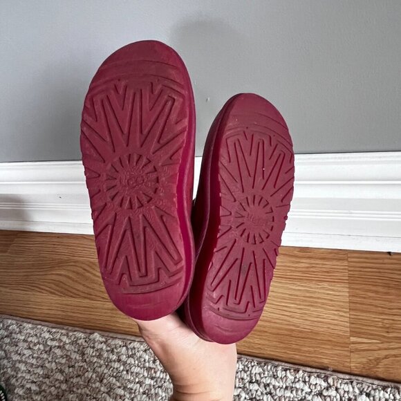 UGG uggs girls Pink Rainboots fall spring outdoor stars size 10 pull on - Picture 11 of 11